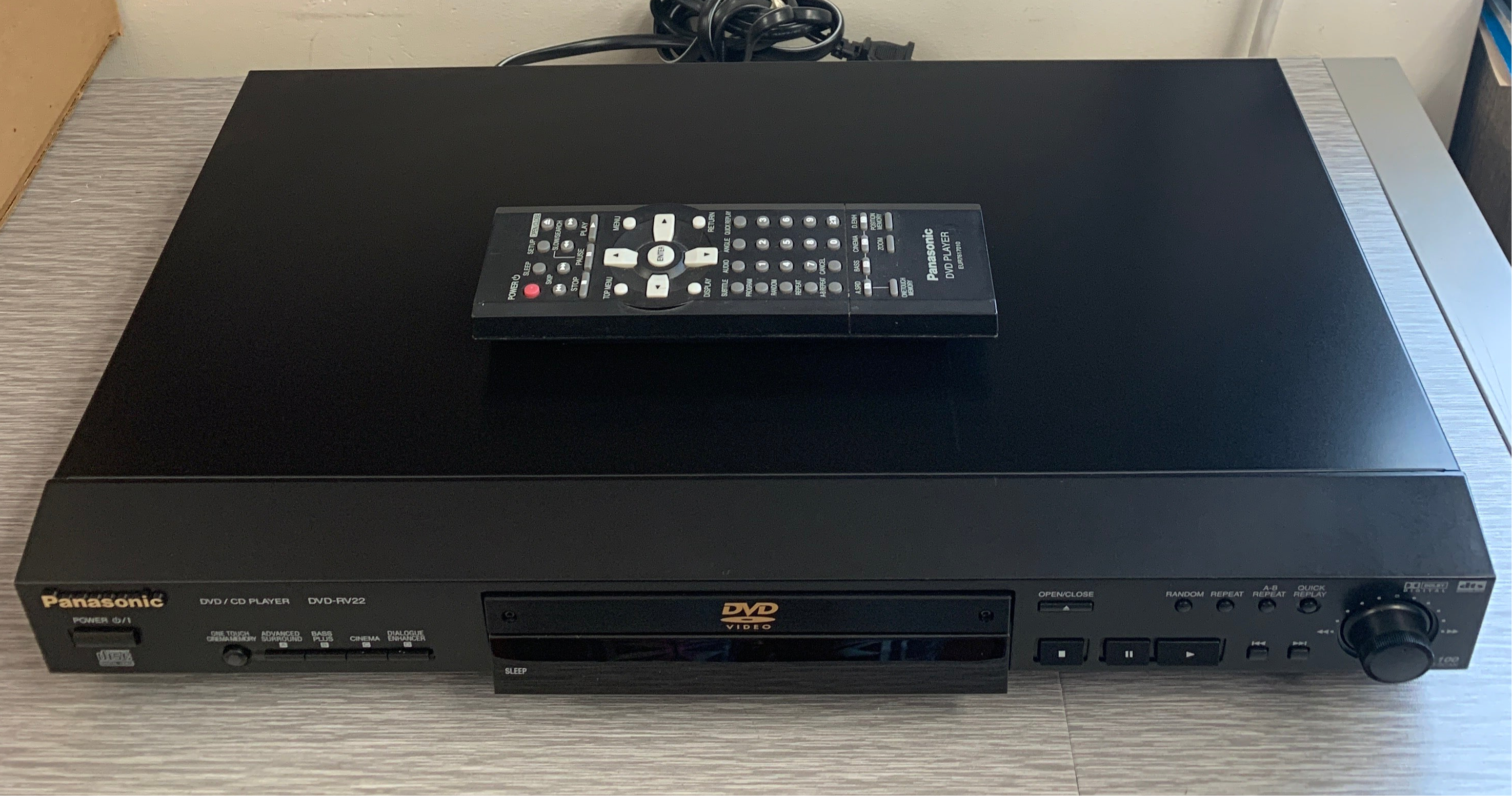 Panasonic DVD-RV22 DVD/CD Player * Remote Control – The Turntable Panasonic DVD-RV22 DVD/CD Player * Remote Control – The Turntable