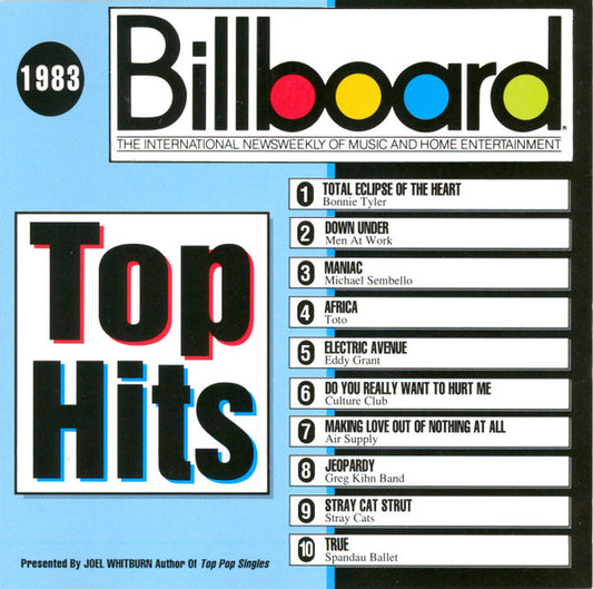 Various : Billboard Top Hits - 1983 (CD, Comp, RP)
