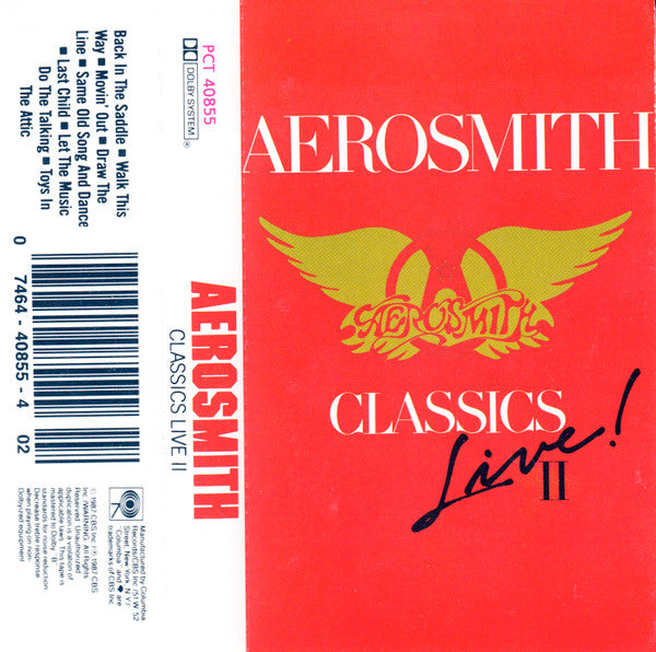 Buy Aerosmith : Classics Live II (Cass, Album) Online for a great