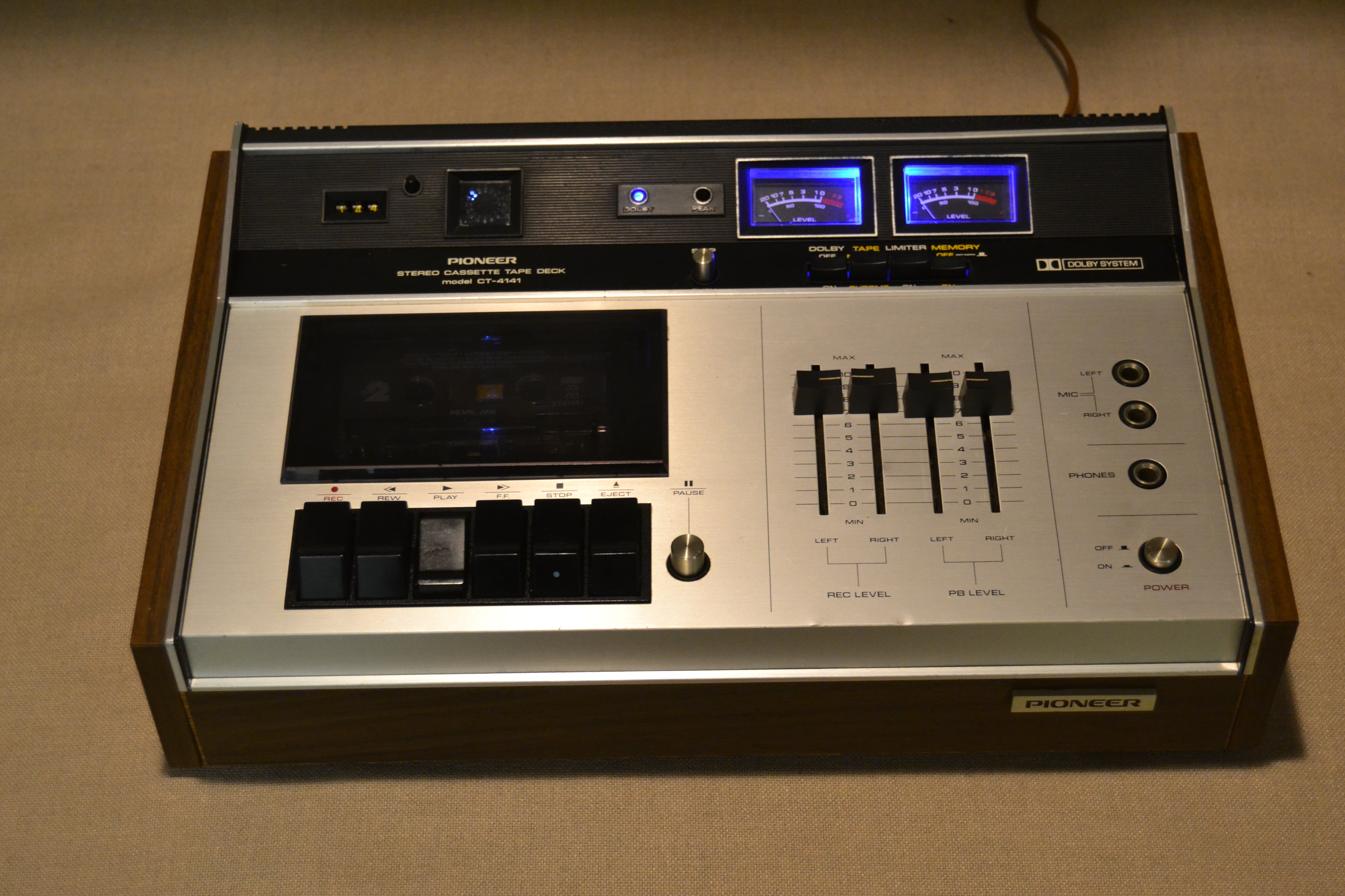 Pioneer CT-4141 Stereo Cassette Tape Deck (1972-77) 8 Fully