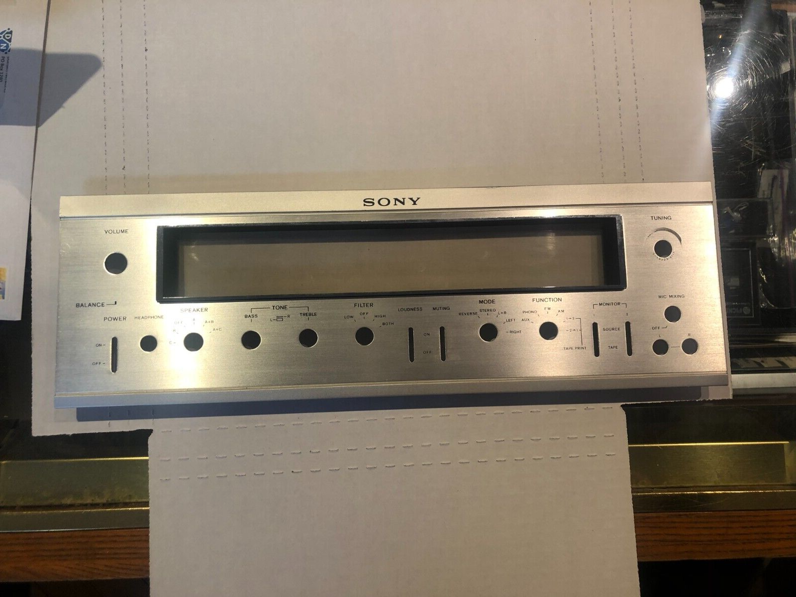 Vintage sony receiver str 7065 faceplate – The Turntable Store