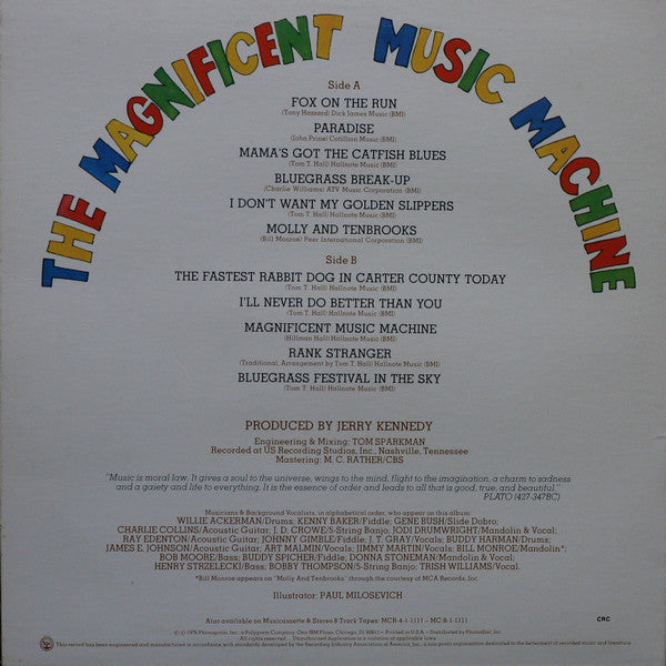 Tom T. Hall : The Magnificent Music Machine (LP, Album, Pit)