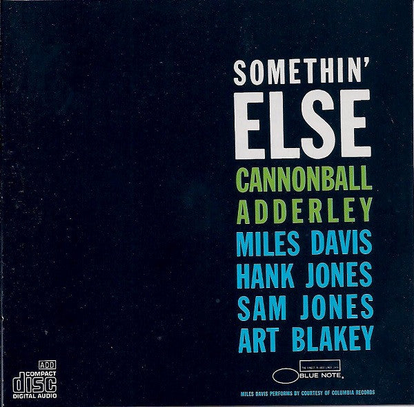 洋楽 Cannonball Adderley Somethin' Else 1595 tocj03.jpg