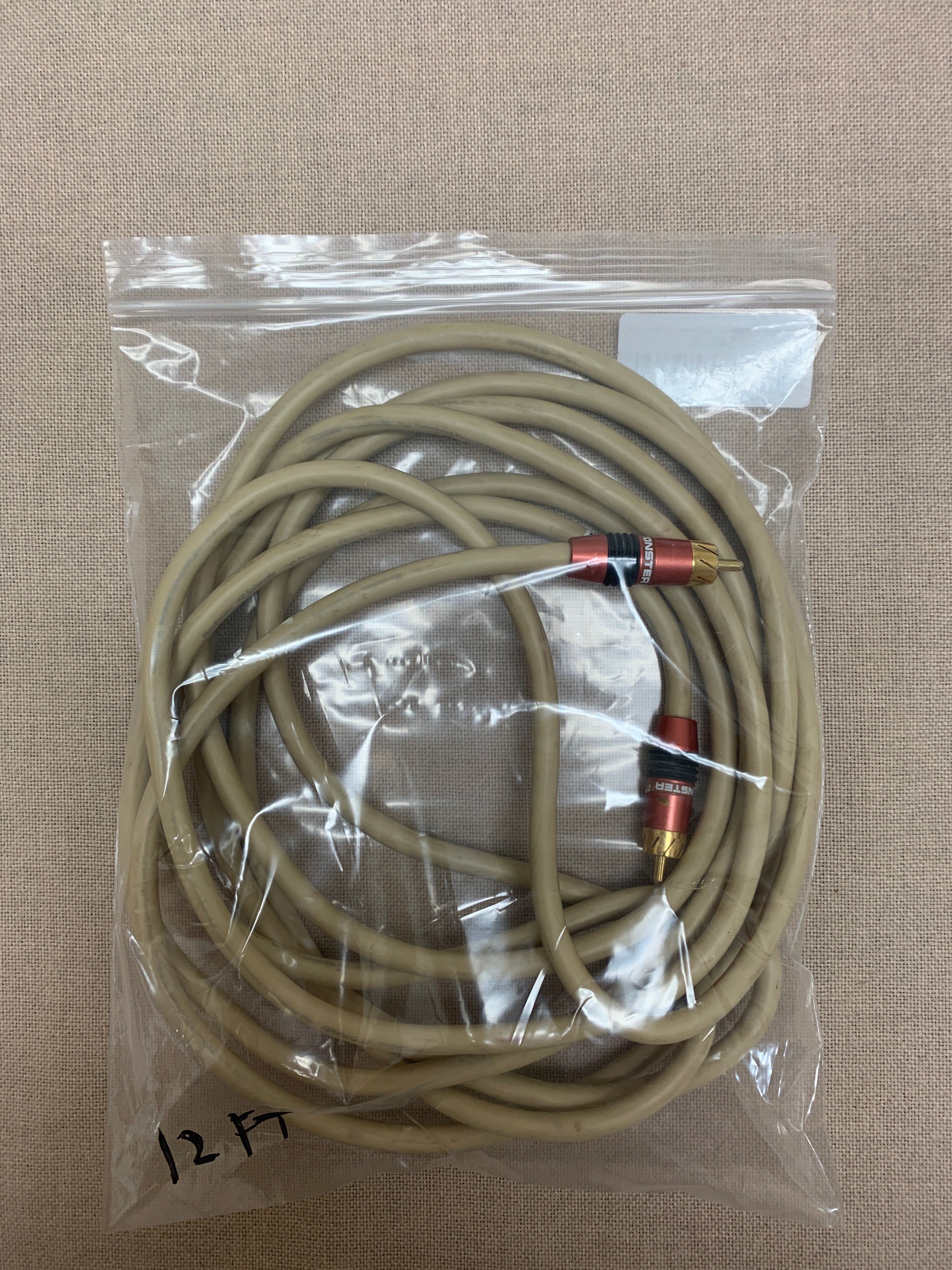 Monster Bass 400 Subwoofer Interconnection Cable (12FT)