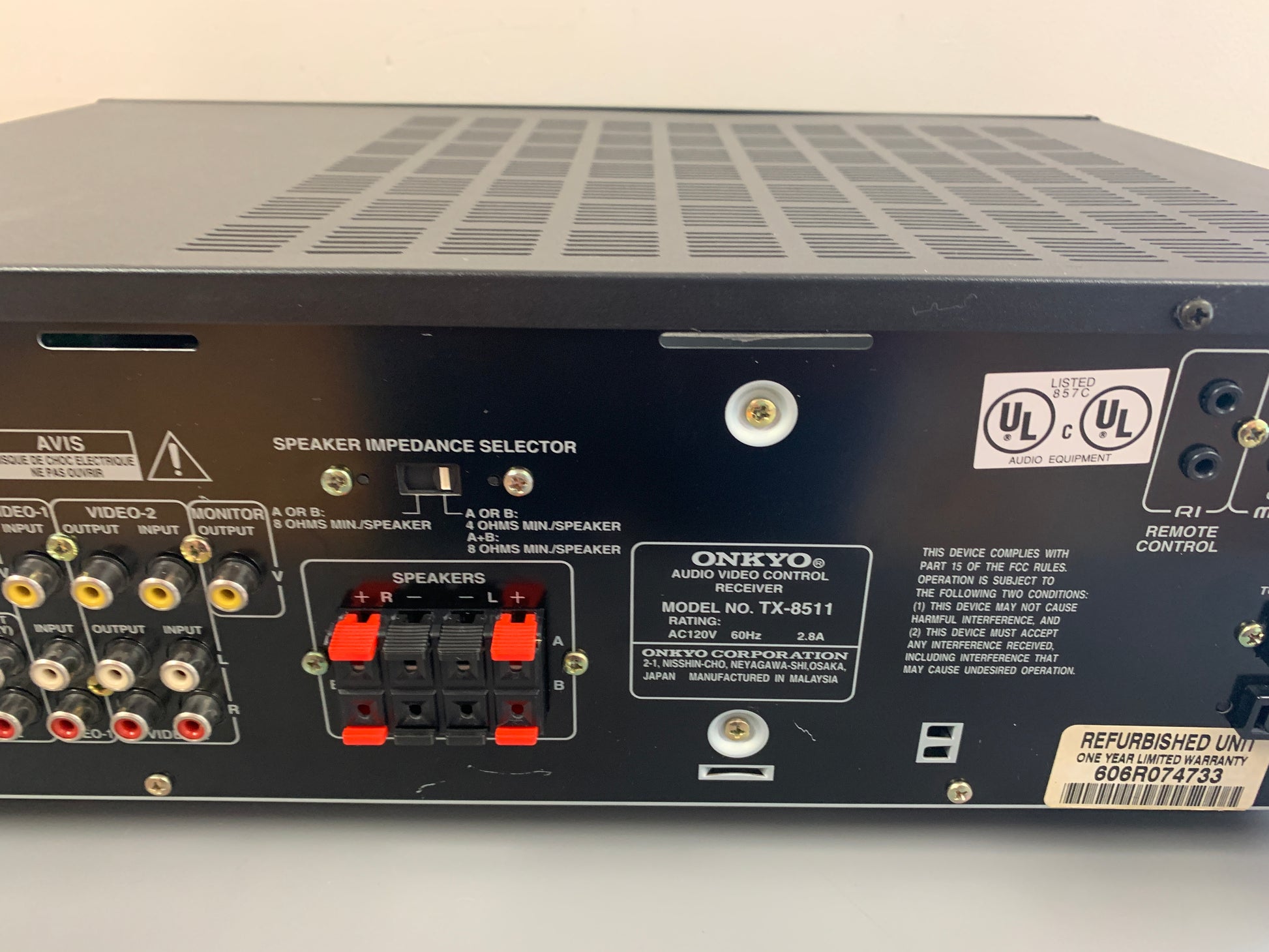 Onkyo TX-8511 Receiver – The Turntable Store1