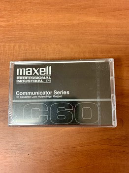 1996 Maxell C60 P/I Blank Cassette 60 mins
