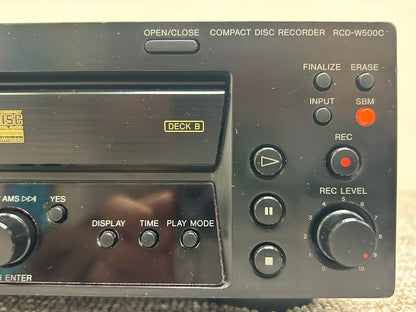 Sony RCD-W500C Cd Changer 5 Discs and CD Recorder * Remote * Fully Serviced * New Belts