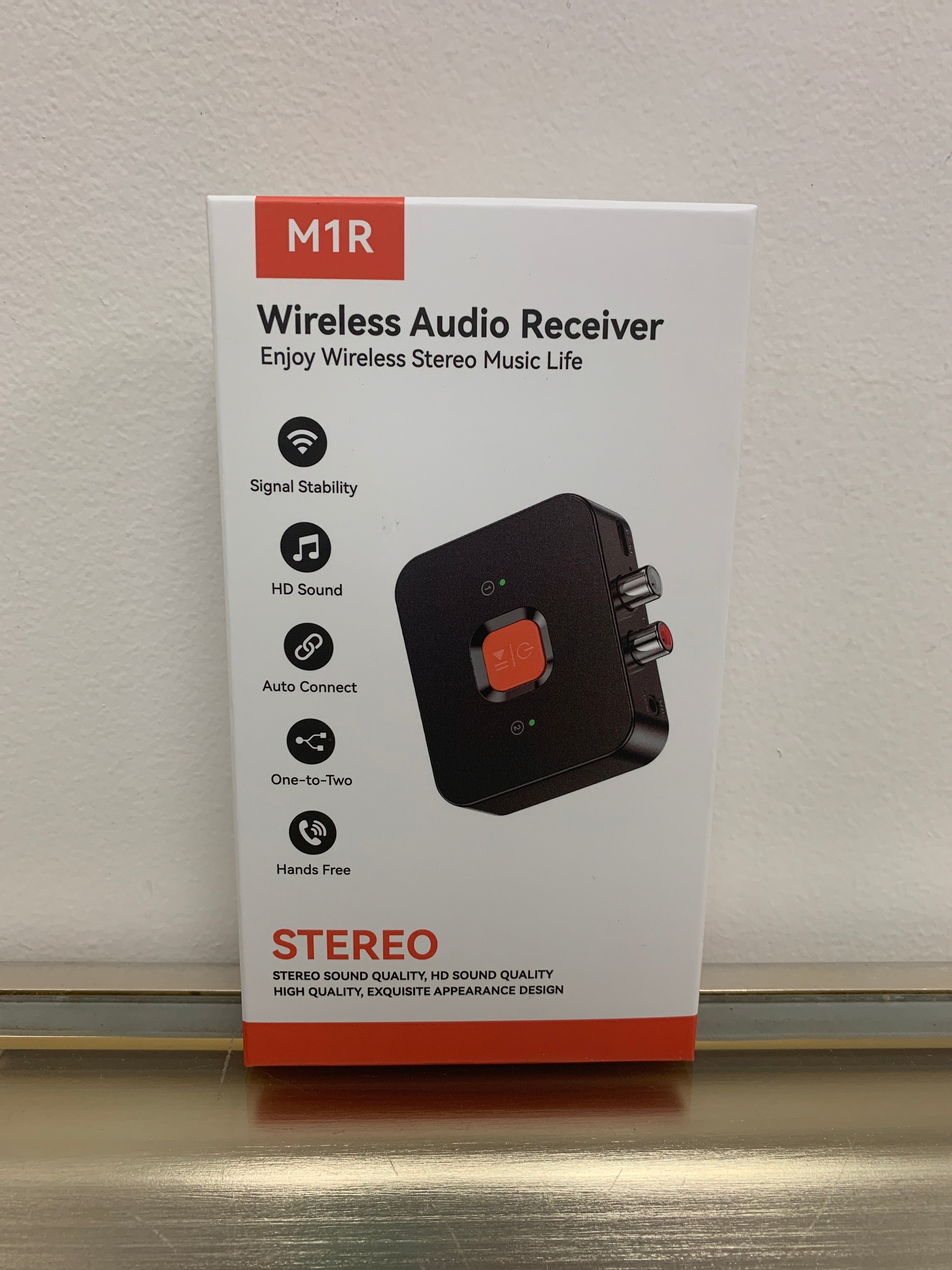 M1R Wireless Bluetooth 6.0 Receiver with RCA Audio Output