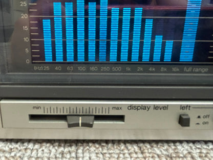 Technics SH-8055 Stereo Graphic Equalizer with Spectrum Analyzer and Technics RP-3215E Condenser Microphone * Fully Serviced