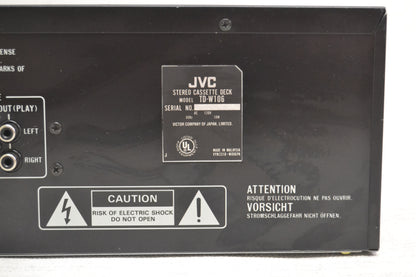 JVC TD-W106 Double Cassette Deck * Fully Serviced * New Belts