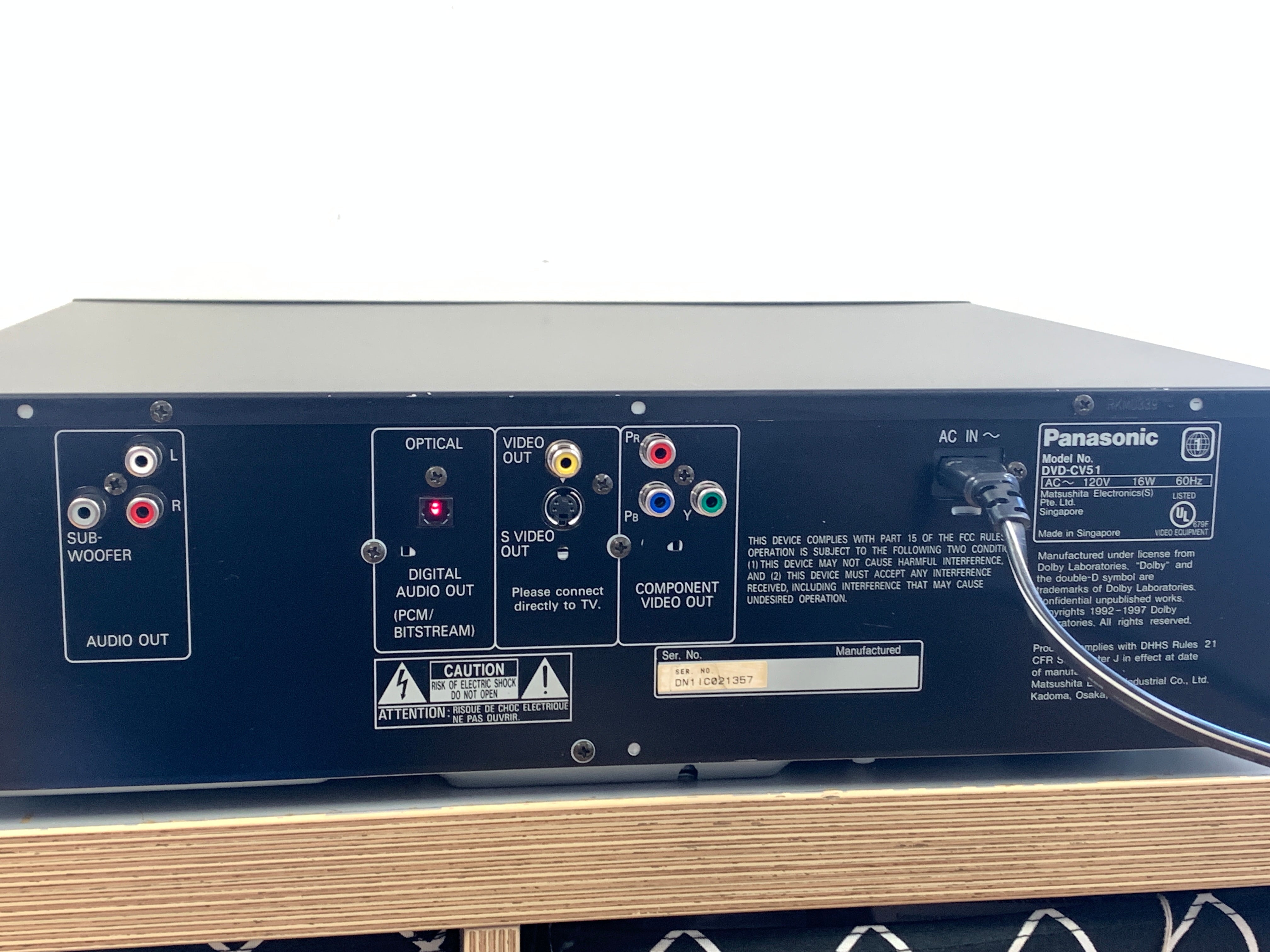 Panasonic DVD-C51 CD/DVD Carousel 5 Discs – The Turntable Store