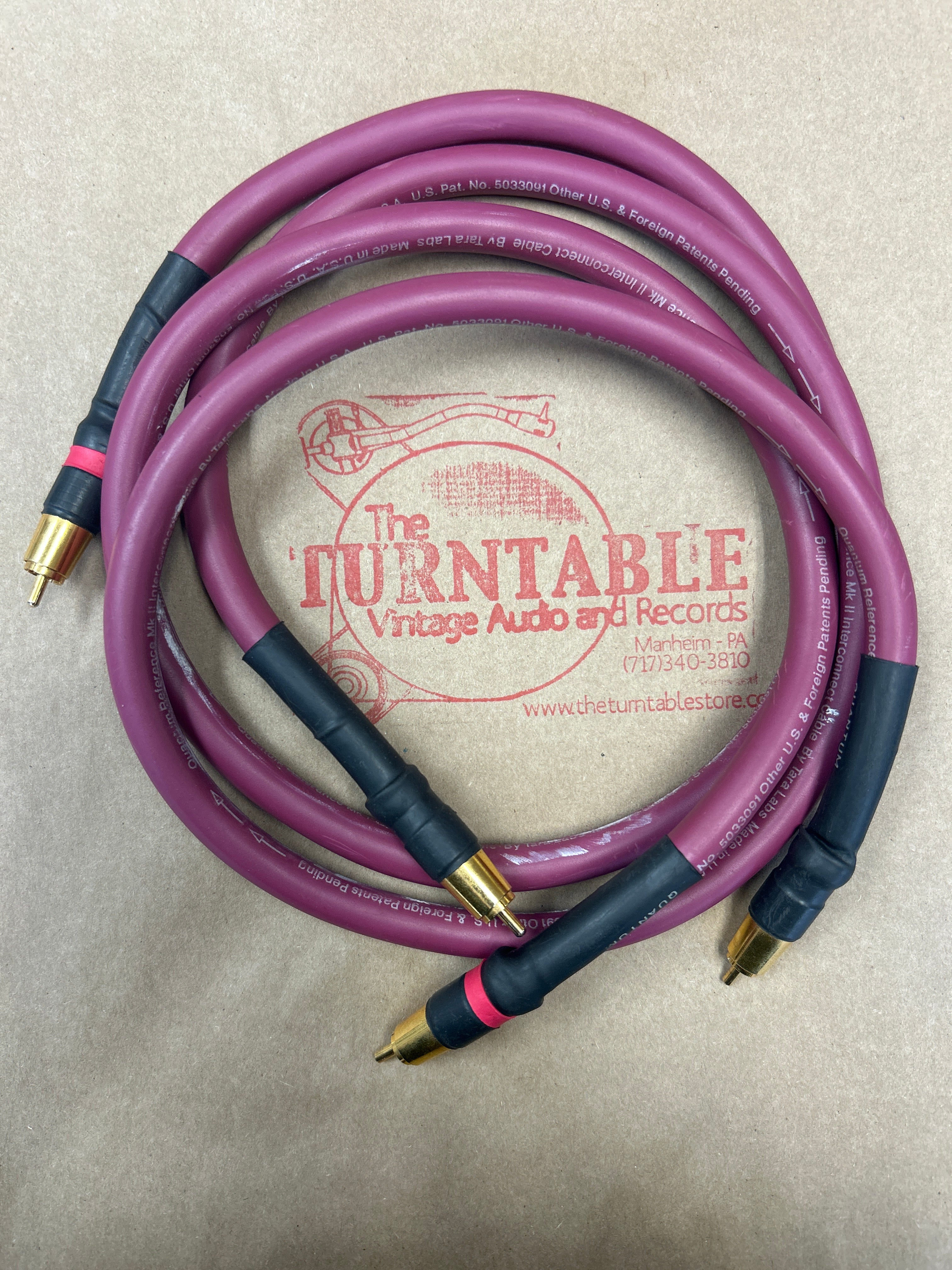 Tara Labs Quantum Reference MKII RCA Interconnection Cable (1m)