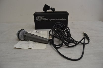 Realistic 33-984A Highball Dynamic Microphone * Box * Manual * Fully Serviced