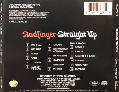 Badfinger : Straight Up (CD, Album, RE, RM)
