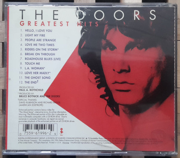 The Doors : Greatest Hits (CD, Comp, Enh, Promo, RE, RM, WEA)