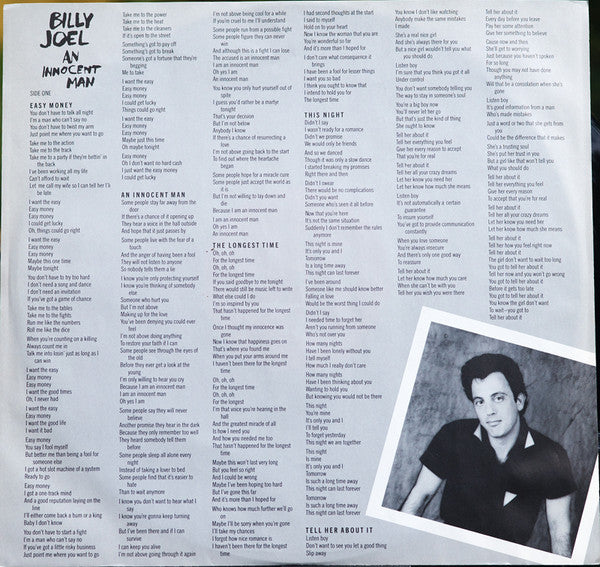 Buy Billy Joel : An Innocent Man (LP, Album, Pit) Online for a