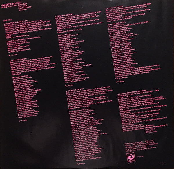 Be-Bop Deluxe* : Drastic Plastic (LP, Album, Win)