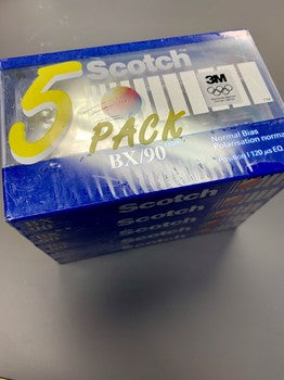 Scotch BX/90 minute audio cassette *5 pack*