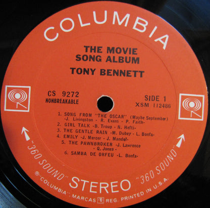 Tony Bennett : The Movie Song Album (LP, Album)