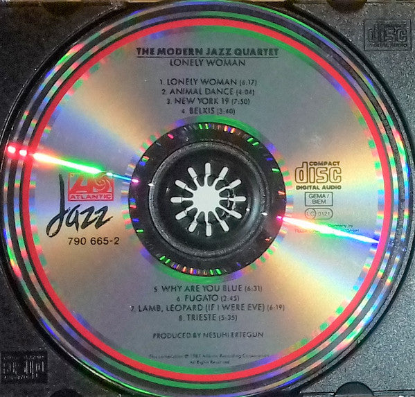 The Modern Jazz Quartet : Lonely Woman (CD, Album, RE)