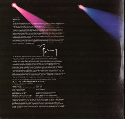 Barry Manilow : Live (2xLP, Album, Gat)