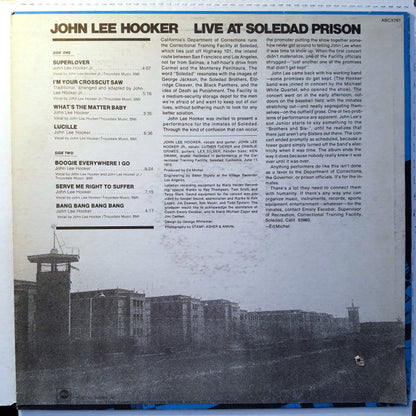 John Lee Hooker : Live At Soledad Prison (LP, Album)