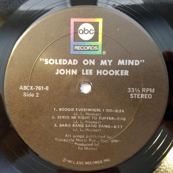 John Lee Hooker : Live At Soledad Prison (LP, Album)