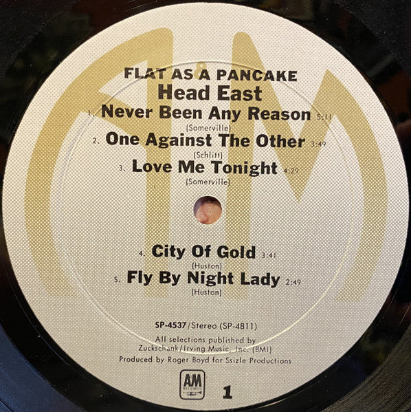 Head East : Flat As A Pancake (LP, Album, Mon)