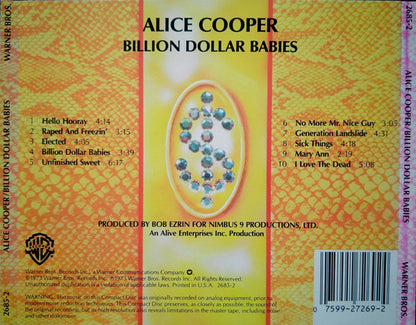 Alice Cooper : Billion Dollar Babies (CD, Album, RE)