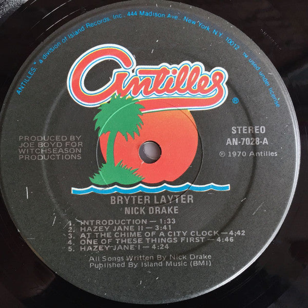 Nick Drake : Bryter Layter (LP, Album, RE)