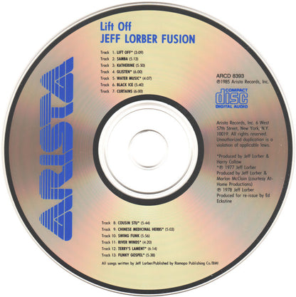 Jeff Lorber Fusion* : Lift Off (CD, Comp, RE)