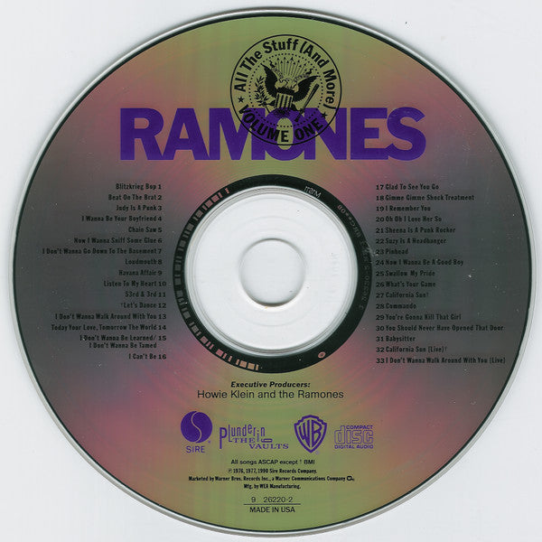 Ramones : All The Stuff (And More) - Vol. 1 (CD, Comp)