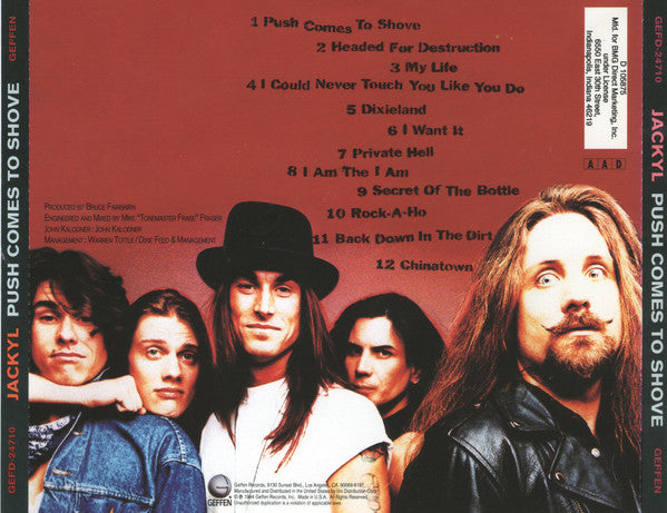 Jackyl : Push Comes To Shove (CD, Album, Club)