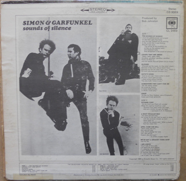 Simon & Garfunkel : Sounds Of Silence (LP, Album, RP)