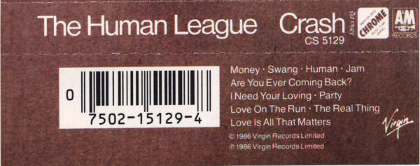 The Human League : Crash (Cass, Album, CrO)