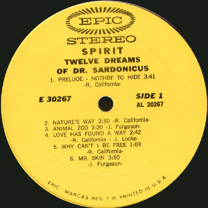 Spirit (8) : Twelve Dreams Of Dr. Sardonicus (LP, Album, Gat)