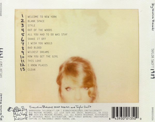 Taylor Swift : 1989 (CD, Album, Sli)