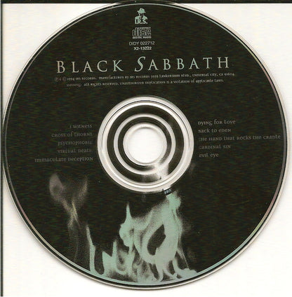 Black Sabbath : Cross Purposes (CD, Album, Club)