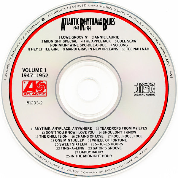 Various : Atlantic Rhythm & Blues 1947-1974, Volume 1 1947-1952 (CD, Comp)