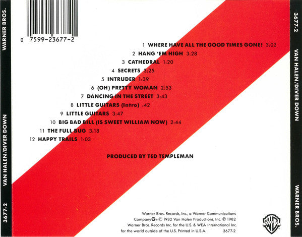 Van Halen : Diver Down (CD, Album, RE)