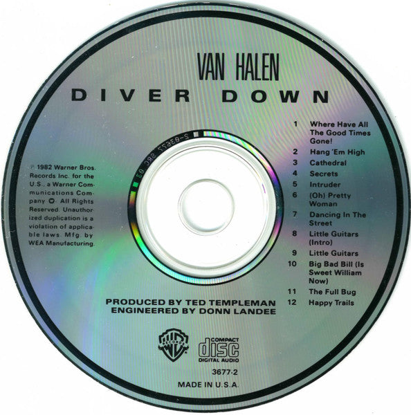 Van Halen : Diver Down (CD, Album, RE)