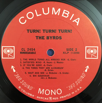 The Byrds : Turn! Turn! Turn! (LP, Album, Mono, Pit)