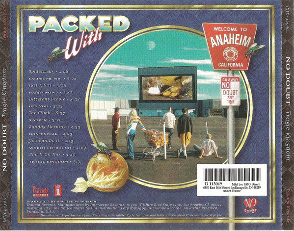 No Doubt : Tragic Kingdom (CD, Album, Club)