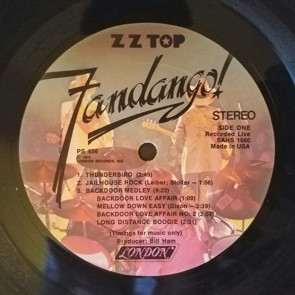 ZZ Top : Fandango! (LP, Album, Pet)