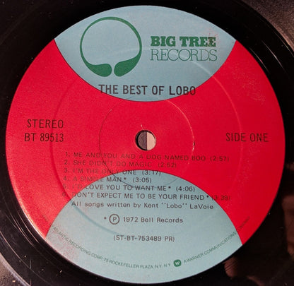 Lobo (3) : The Best Of Lobo (LP, Comp, PR )