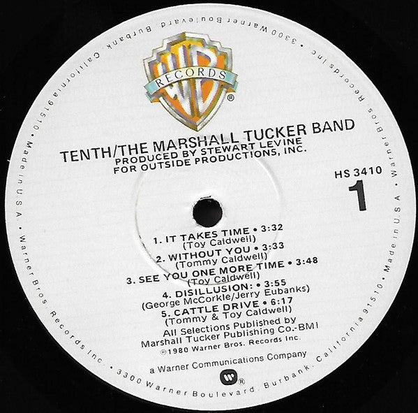 The Marshall Tucker Band : Tenth (LP, Album, Win)
