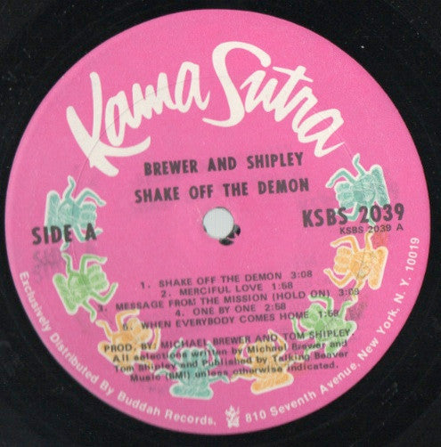 Brewer And Shipley : Shake Off The Demon (LP, Album, ARP)