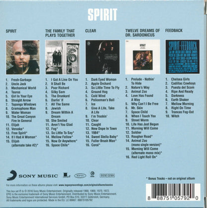 Spirit (8) : Original Album Classics (Box, Comp, RE + CD, Album, RE + CD, Album, RE + CD)
