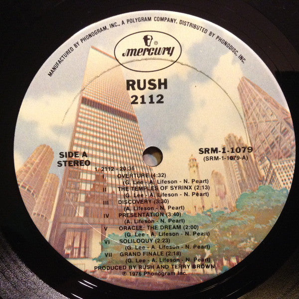 Rush : 2112 (LP, Album, RE, Gat)