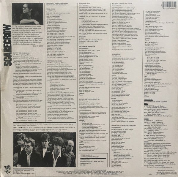 John Cougar Mellencamp : Scarecrow (LP, Album, 56 )